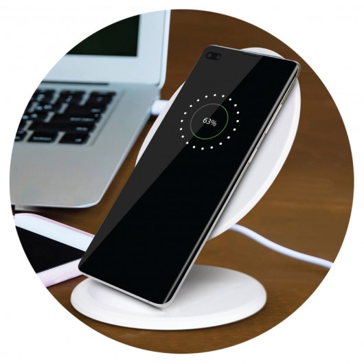 Round Wireless Charging Stand Lifestyle